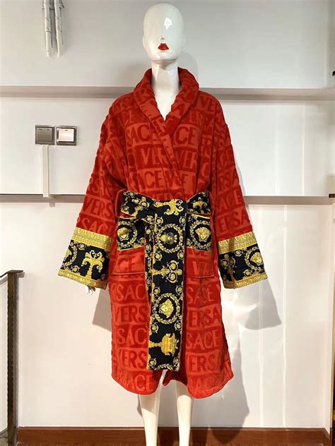 fake versace bathrobe for sale|versace bathrobe price.